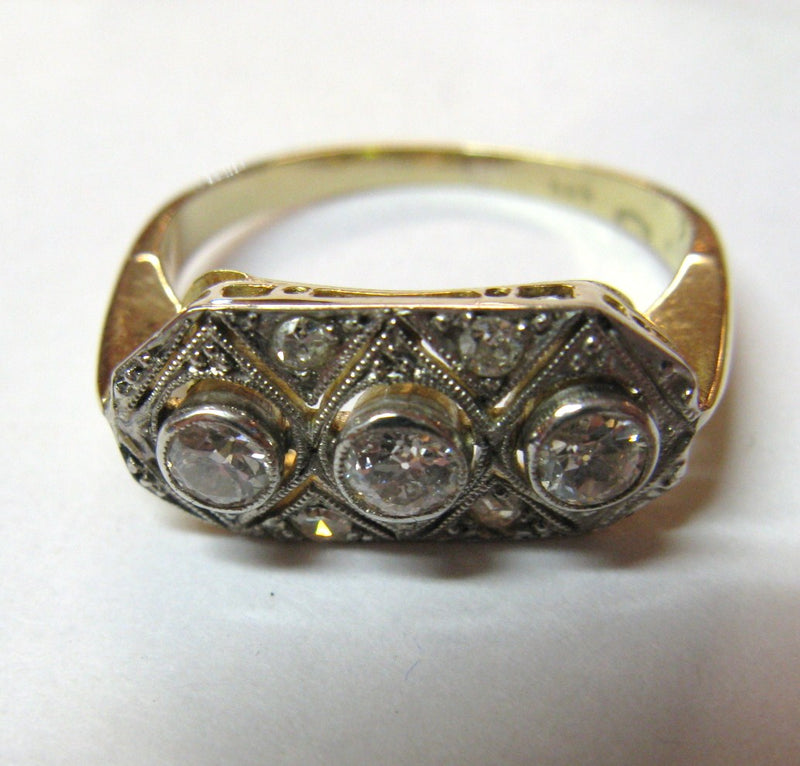 Art Deco Gold & Diamond Ring