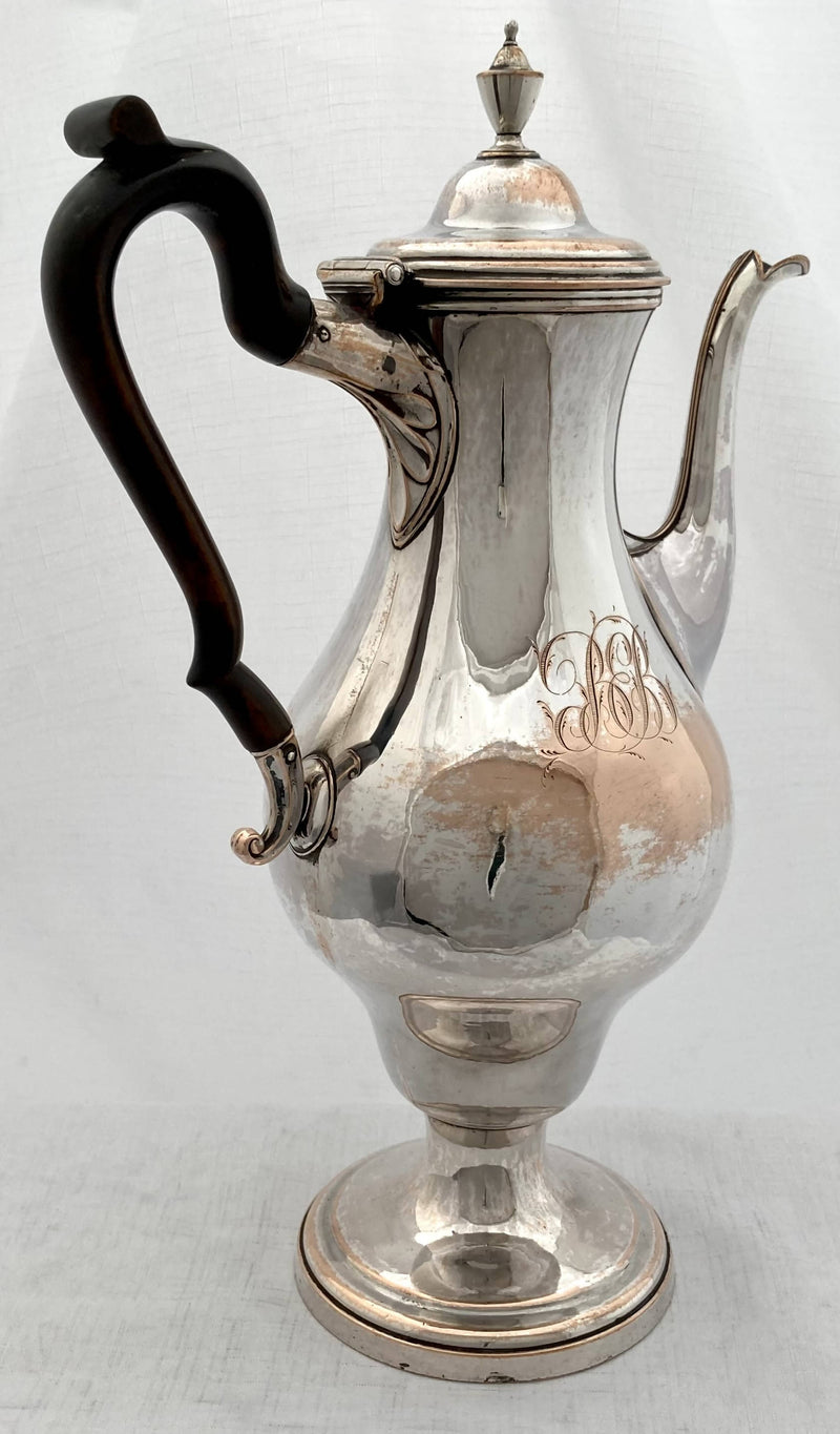 Georgian, George III, Old Sheffield Plate Coffee Pot, circa 1780 - 1800.