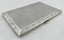 George V Silver Cigarette Case. Chester 1918 Asprey & Co Ltd. 6 troy ounces.