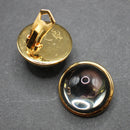 Marie-Claude Lalique cabochon clip-on earrings