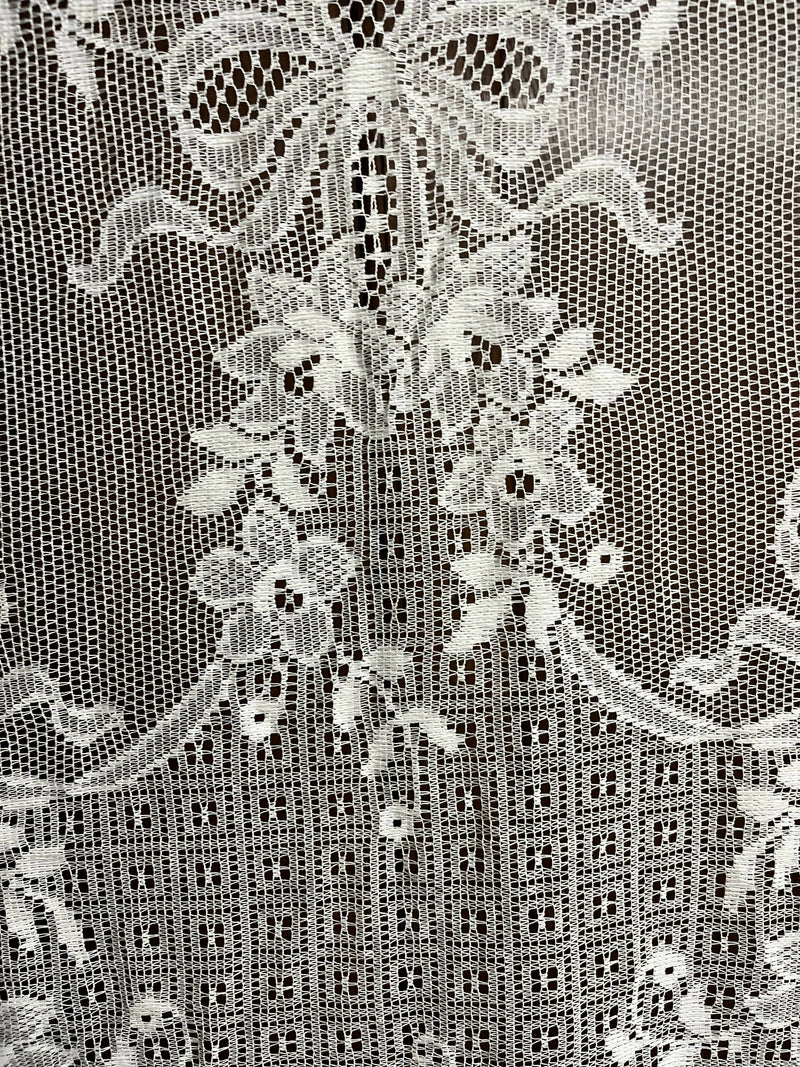 Circa 1920 Design Ready to Hang Design Lace Panel Natural White 130 cm (51") x 200 cm (78")