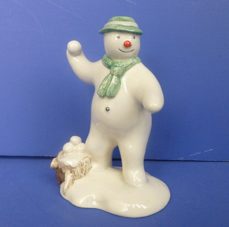Royal Doulton Snowman Figurine - Snowballing DS22