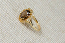 9ct Gold Vintage Smoky Citrine Ring