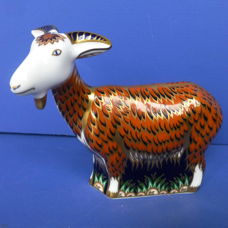 Royal Crown Derby Paperweight Nanny Goat (Boxed)