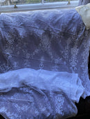 Lucinda Victorian period design Ivory cotton lace curtain panel 36" x 90” long