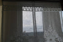 "Victoria" vintage heritage 22”/54” white cotton lace panel