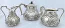 Victorian Silver Plated Ornate Tea Set. Atkins Brothers, Sheffield, circa 1875.