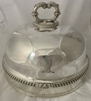 Matthew Boulton Late Georgian Silver Plated Crested Game Meat Dome.