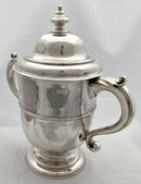 Georgian, George I, Silver Cup & Cover. London 1727 Edward Vincent. 39 troy ounces.