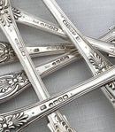 Georgian, George IV, Six Irish Silver King's Pattern Tablespoons. Dublin 1828 Thomas Farnett. 22.4 troy ounces.