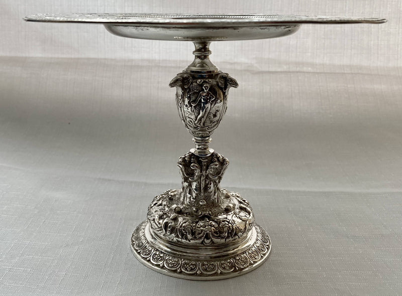 Victorian Silver Plated Neo-Classical Pedestal Comport / Tazza, Elkington & Co. circa 1870 - 1880.