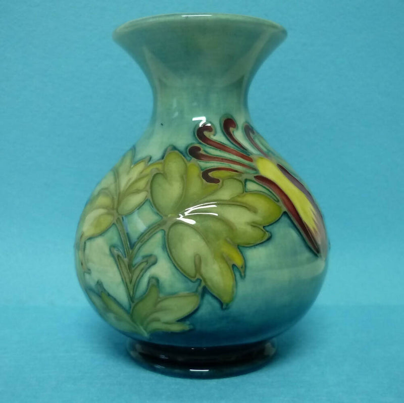 A Moorcroft Vase (5.19inch) in the Columbine Pattern by Walter Moorcroft