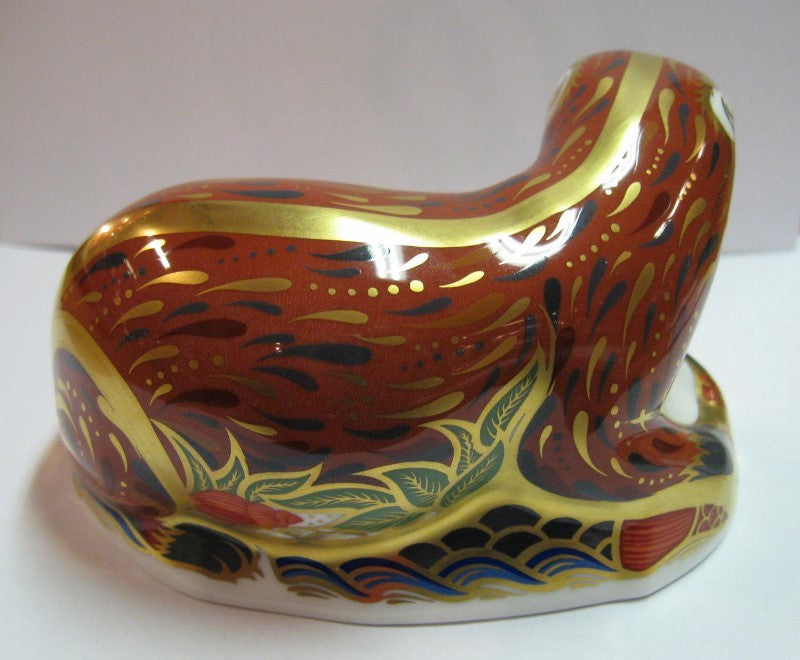 Royal Crown Derby Paperweight- Otter