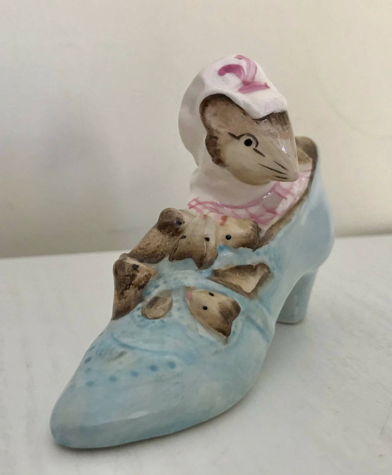 Royal Albert The Old Lady Who Lived In A Shoe Beatrix Potter figurine.