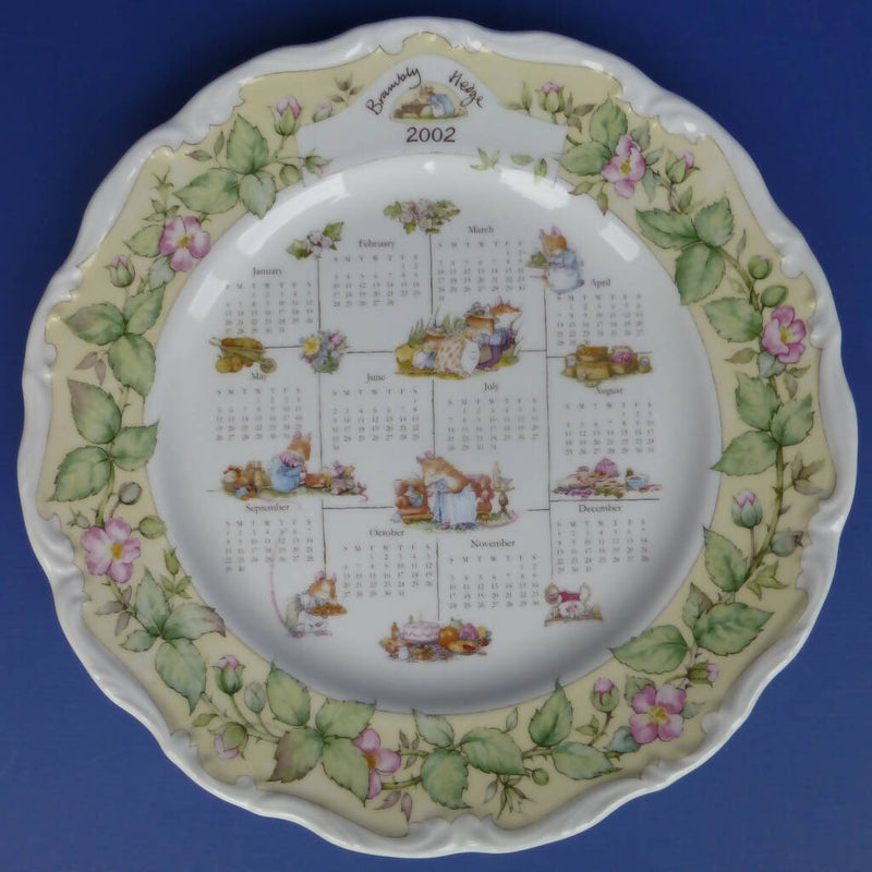 Royal Doulton Brambly Hedge Calendar Plate - 2002