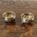 Pair of 19thc French silver salts
