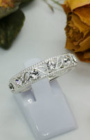 New Swarovski White Colour Crystal Ring in Sterling Silver 1.00 Ct. (Size T)