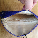 1930's purple beaded evening bag