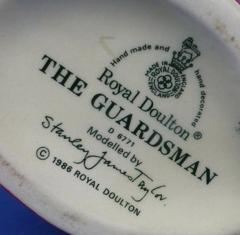 Royal Doulton Small Character Jug The Guardsman D6771