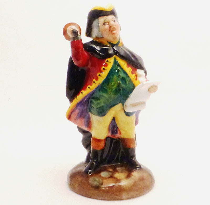 Royal Doulton Miniature Character Figurine - Town Crier HN3261 - (BOXED)