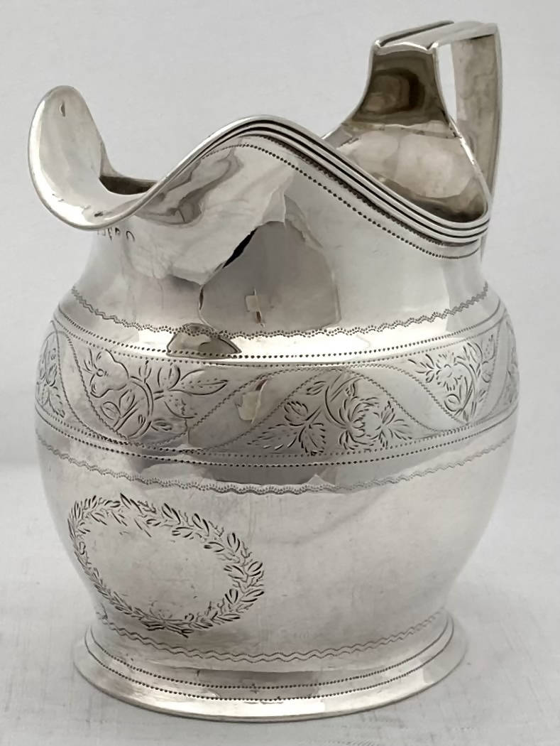 Georgian, George III, Silver Cream Jug. London 1802 Alexander Field. 4.3 troy ounces.