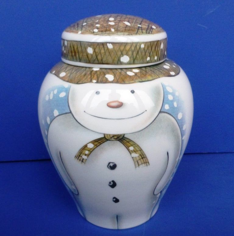 Royal Doulton Snowman Small Ginger Jar - (Boxed)