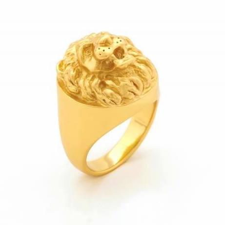Bill Skinner Lion Ring Gold