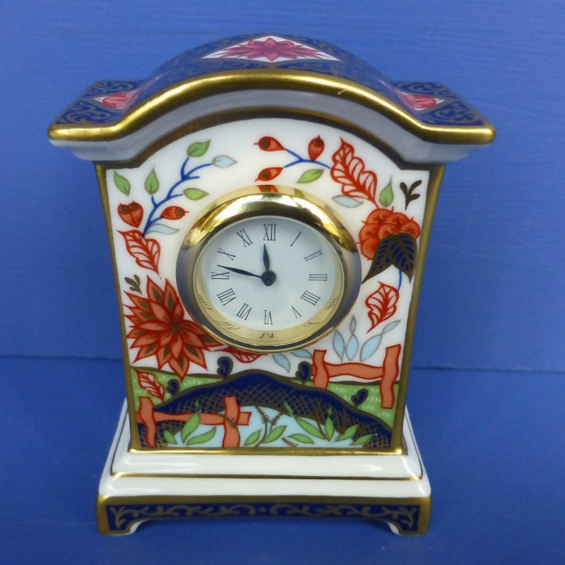 Royal Crown Derby Miniature Clock - Haiku (Boxed)