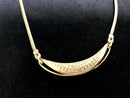 Vintage Christian Dior Gold Plated Rhinestone Collar Necklace