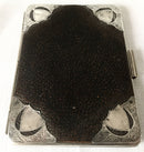 Edwardian gentleman's silver mounted leather card case. London 1903 Henry Marshall.