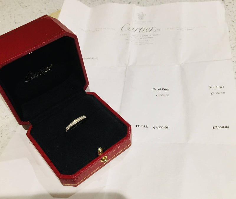 Cartier diamond hot sale ring price