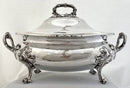 William IV Old Sheffield Plate Soup Tureen; Crested for Adams of Somerset. J. Dixon & Sons of Sheffield, circa 1835.