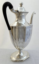 Georgian, George III, Style Silver Plated Coffee Pot.