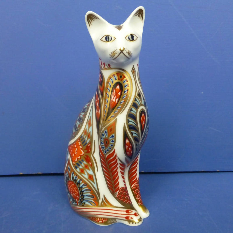 Royal Crown Derby Paperweight Siamese Cat