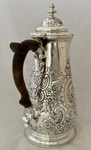 Georgian, George II, Silver Coffee Pot. London circa 1745 - 1760. 20.5 troy ounces.