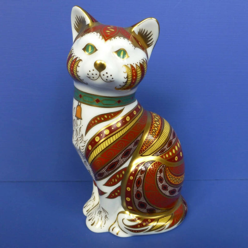 Royal Crown Derby Limited Edition Paperweight Marmaduke Cat (Boxed)