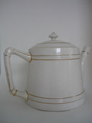Macintyre Teapot with Bishop Auckland Crest. Registered Design Date 1897.