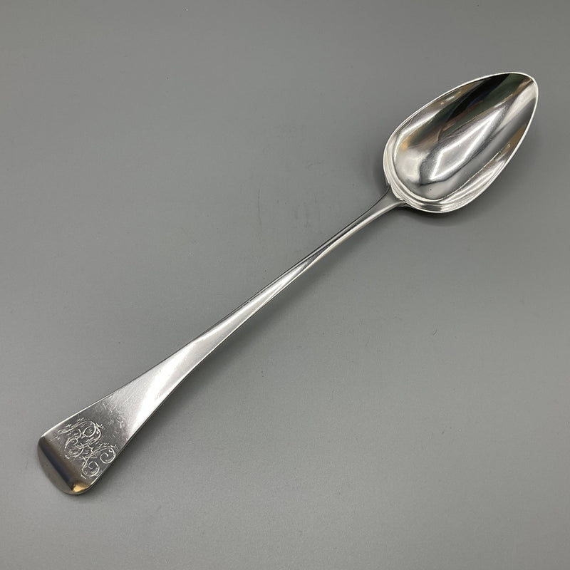 Georgian silver basting spoon by John Lias, London1809, 113g