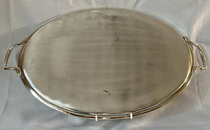 Elkington, Georgian Style, Cardinal Silver Plated Twin Handled Tray.