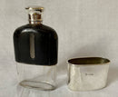 Asprey, Victorian, Silver and Leather Clad Hip Flask. London 1876 Charles Asprey & Charles Asprey Junior.