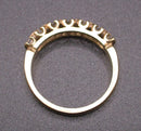 9ct gold diamond half eternity ring