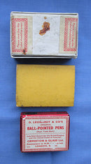 THREE Vintage Pen Nib Cartons/Brandauer,Hughes & Leonardt