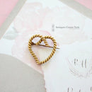Victorian 15ct Gold Heart Brooch