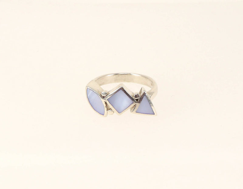 Silver & Mother of Pearl Designer Ring