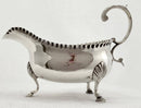 Georgian, George III, silver sauce boat. London 1774 William Collings. 4.3 troy ounces.