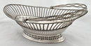Georgian, George III, Old Sheffield Plate Cake Basket, circa 1780. Gray Family Crest.