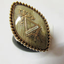 Georgian Mourning Hair Ring - 1783