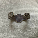 Tibetan coral and turquoise bangle