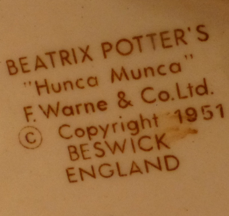 Beswick Beatrix Potter Figurine - Hunca Munca BP3B