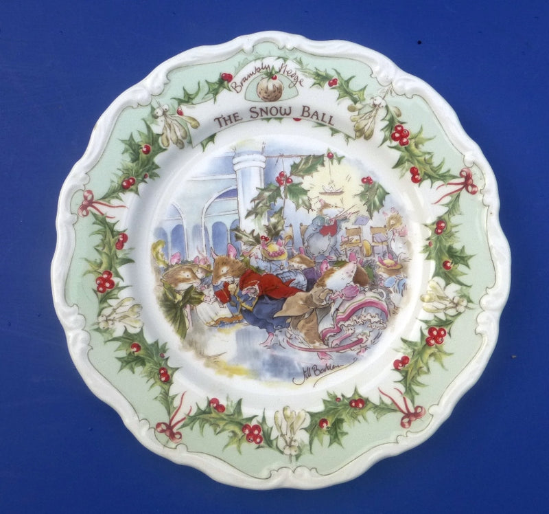 Royal Doulton Brambly Hedge Plate - The Snow Ball